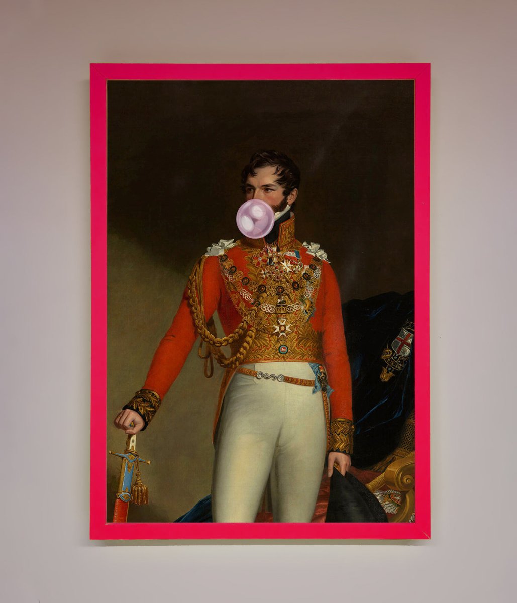 Bubble Gum Admiral Framed Wall Art - Zestio