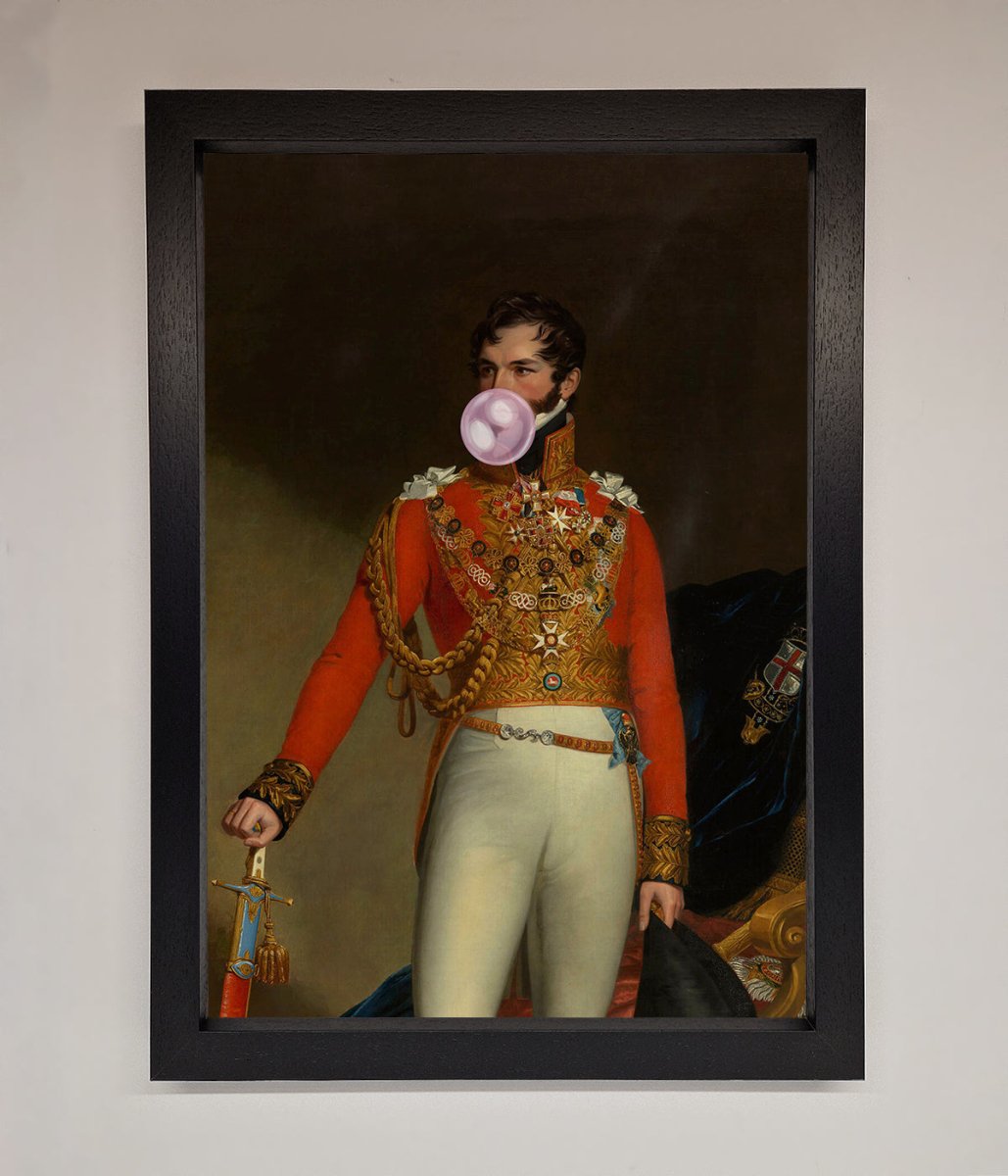 Bubble Gum Admiral Framed Wall Art - Zestio