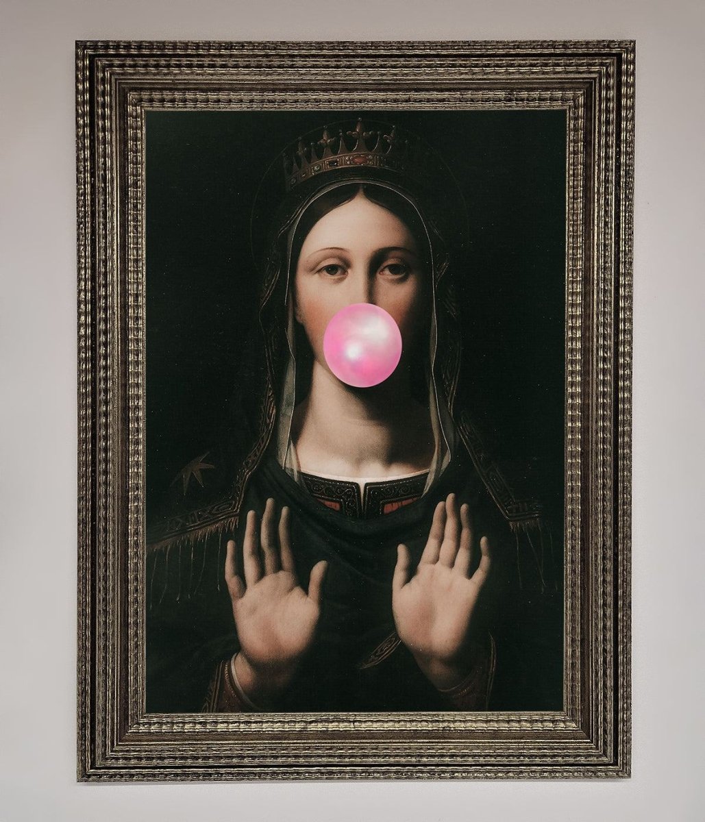 Bubble Gum Renaissance Framed Print - Zestio