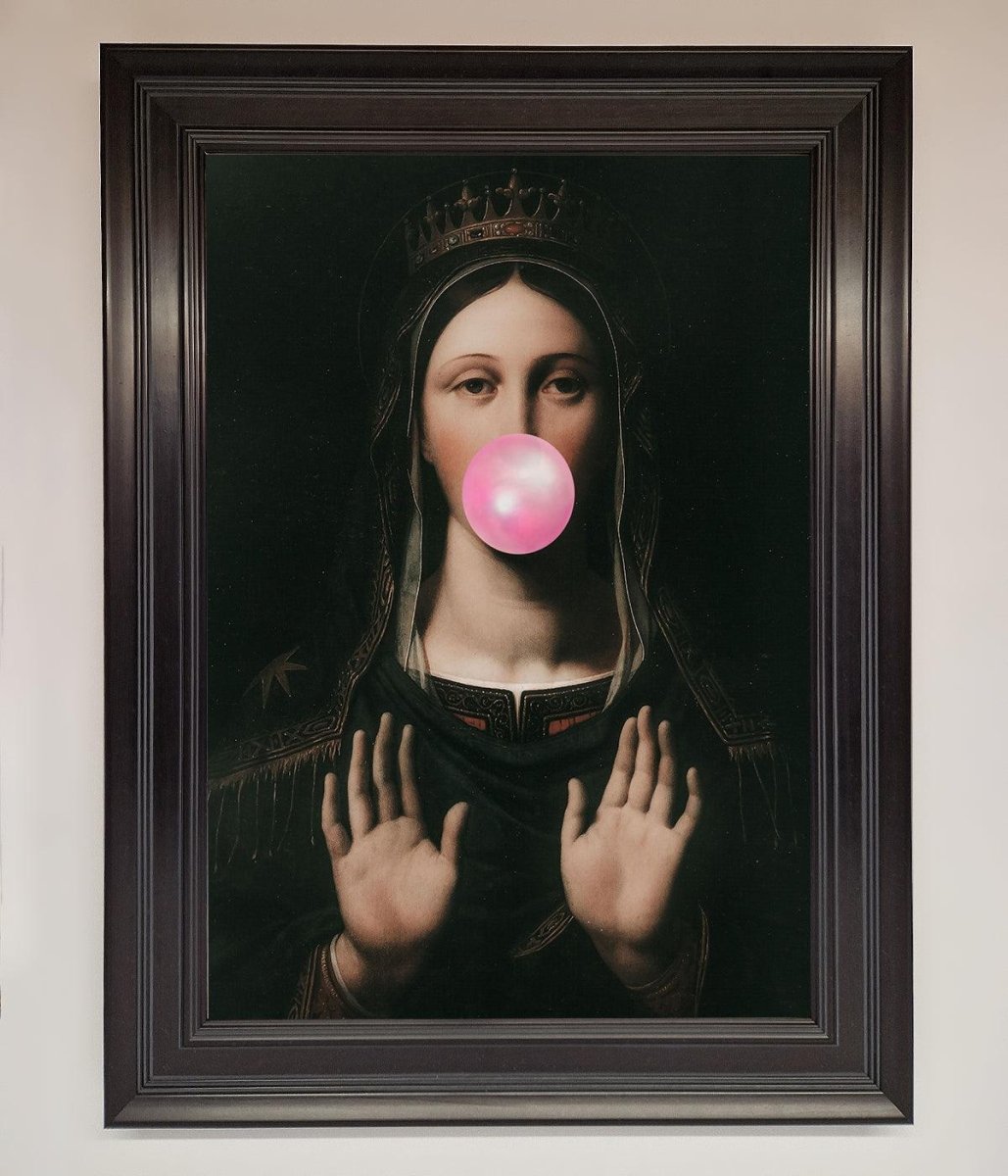 Bubble Gum Renaissance Framed Print - Zestio