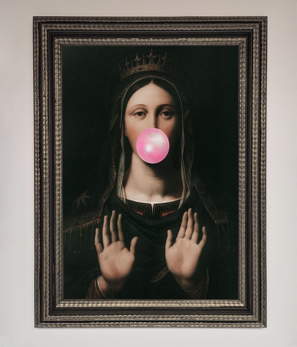 Bubble Gum Renaissance Framed Print - Zestio