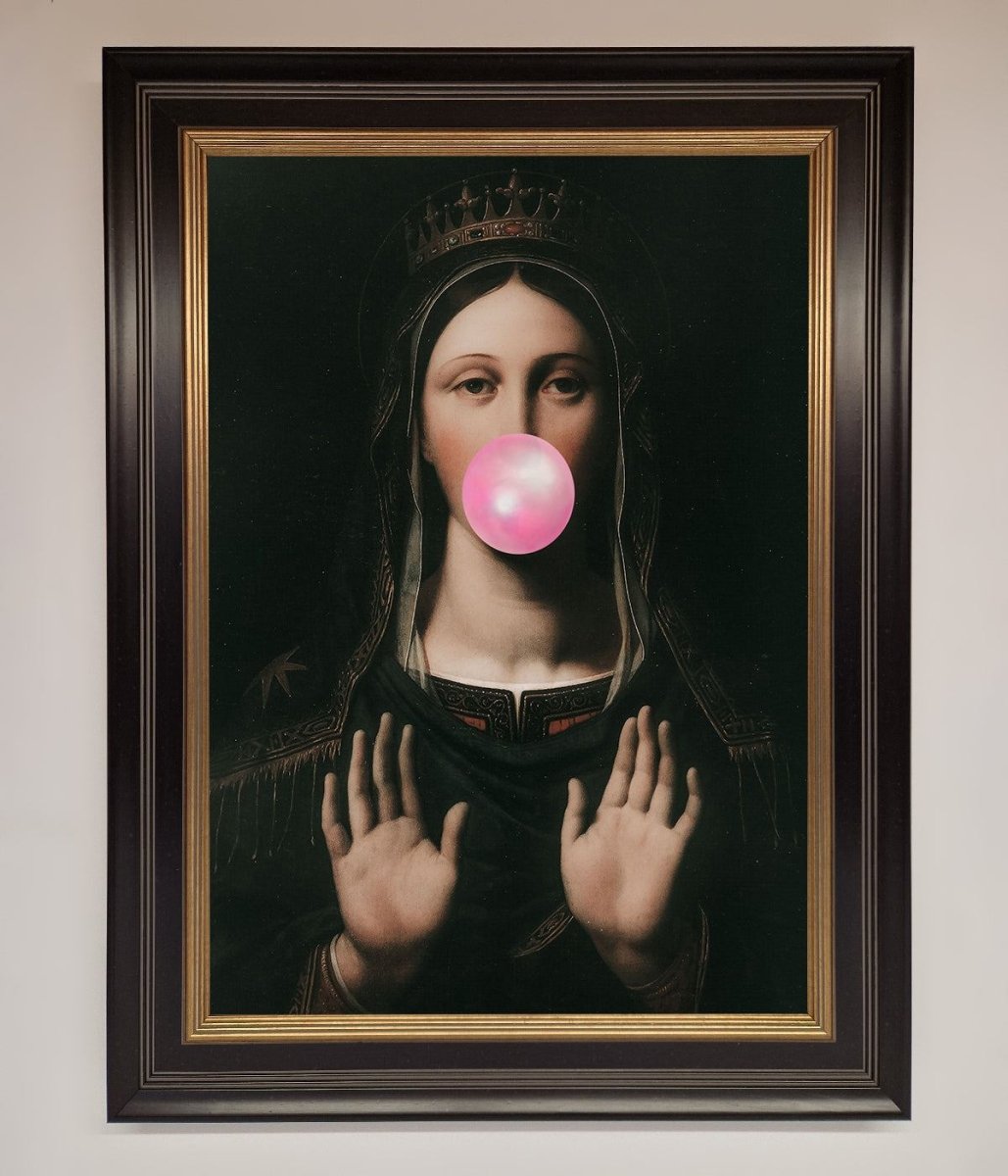 Bubble Gum Renaissance Framed Print - Zestio