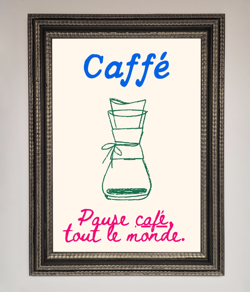 Caffe Art Framed Print - Zestio