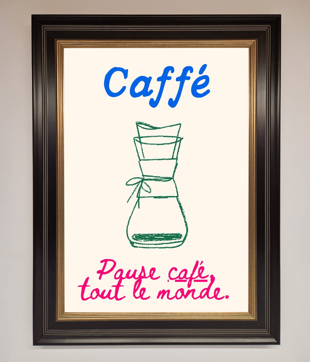 Caffe Art Framed Print - Zestio