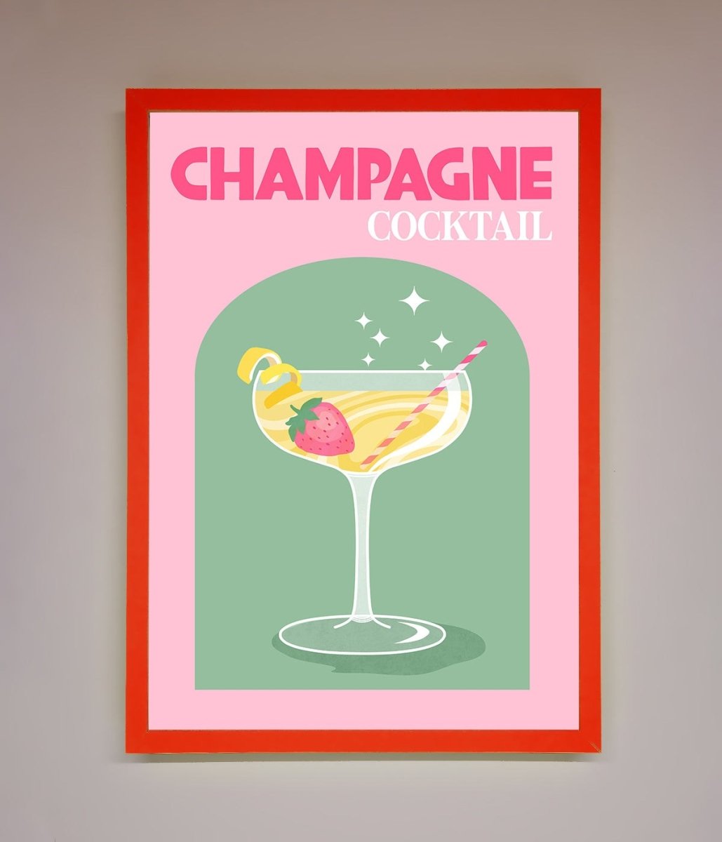 Champagne Cocktail Framed Poster - Zestio