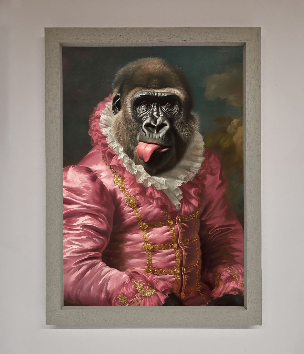 Cheeky Gorilla Framed Poster - Zestio