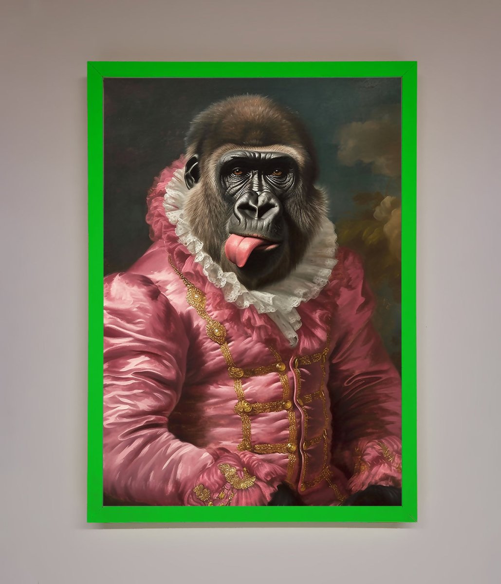 Cheeky Gorilla Framed Poster - Zestio