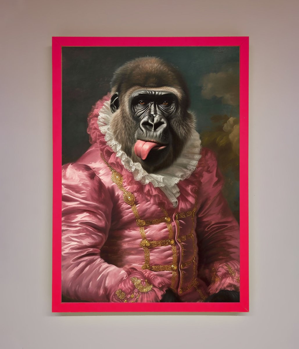 Cheeky Gorilla Framed Poster - Zestio