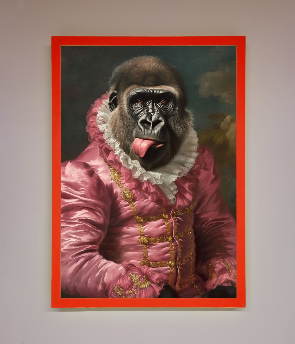 Cheeky Gorilla Framed Poster - Zestio