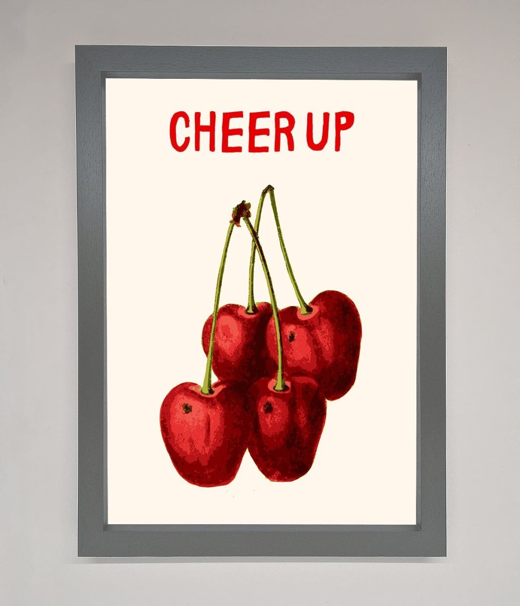 Cheer Up Cherries Framed Wall Art - Zestio
