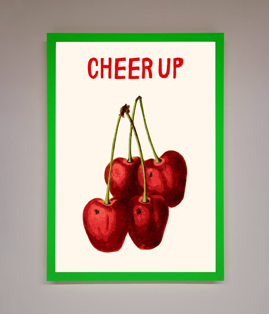 Cheer Up Cherries Framed Wall Art - Zestio