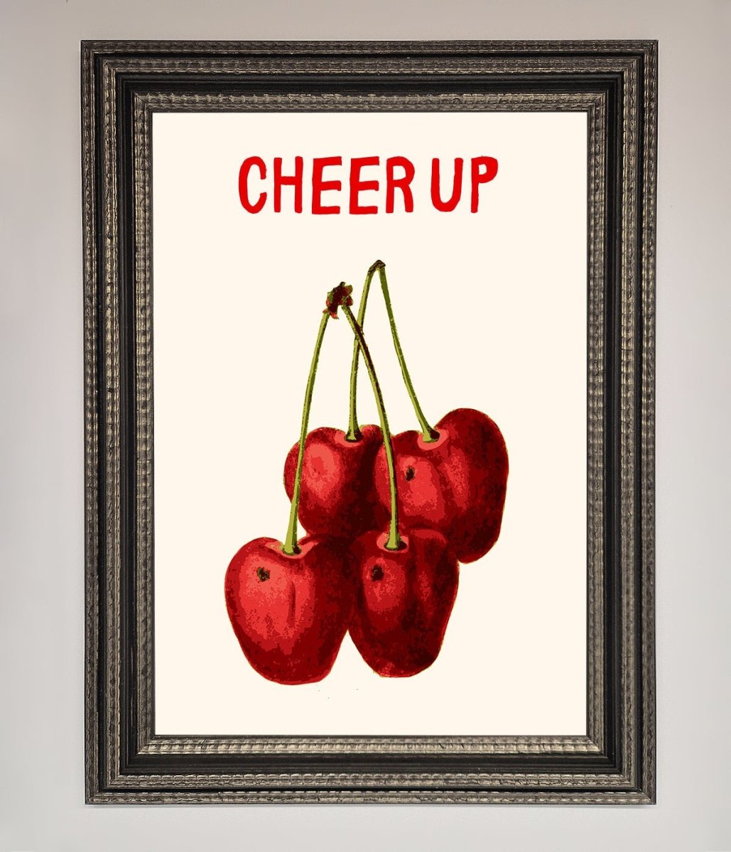 Cheer Up Cherries Framed Wall Art - Zestio