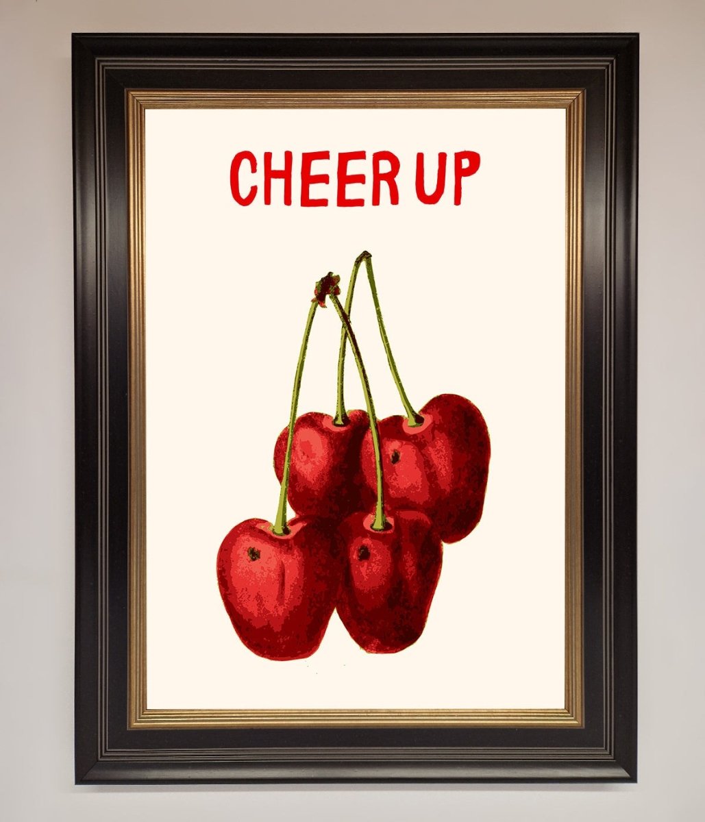 Cheer Up Cherries Framed Wall Art - Zestio