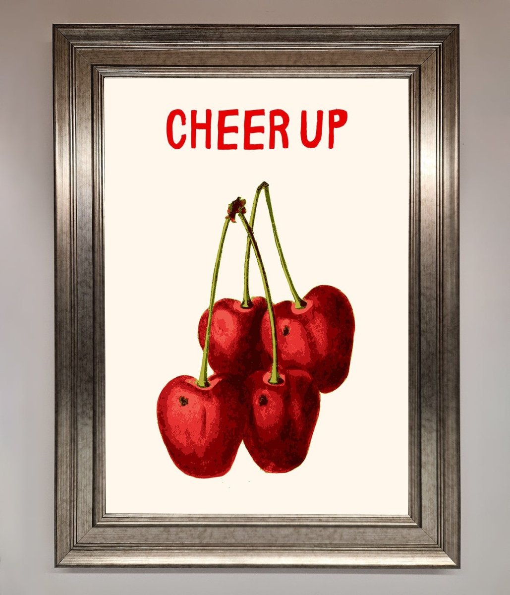Cheer Up Cherries Framed Wall Art - Zestio