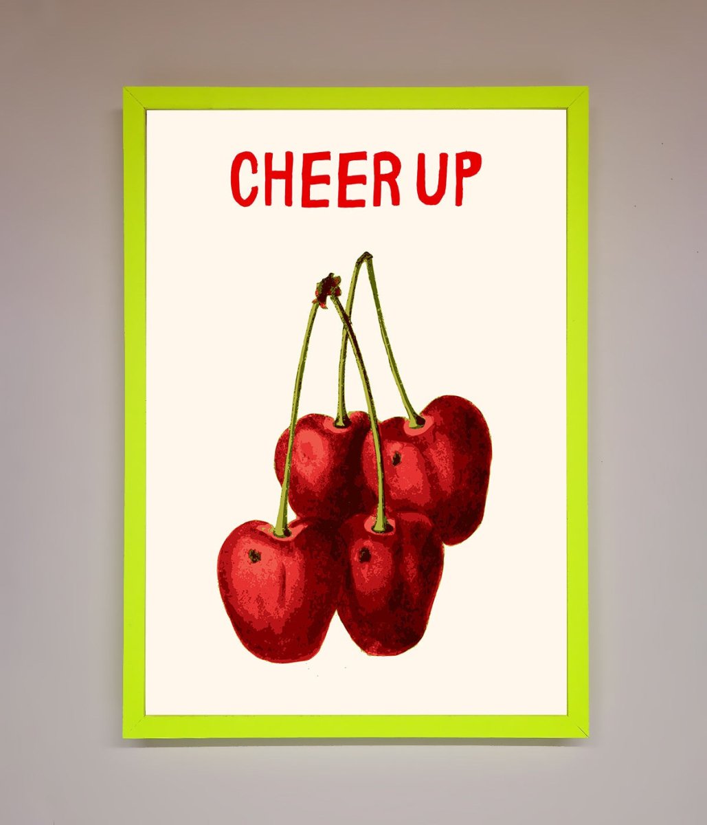 Cheer Up Cherries Framed Wall Art - Zestio