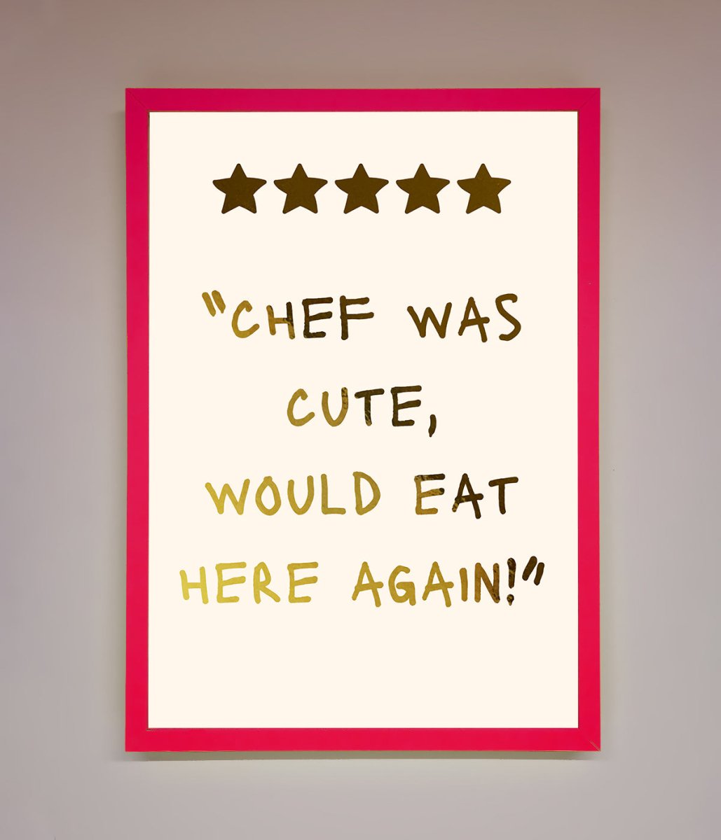 Chef Was Cute Foil Print - Zestio