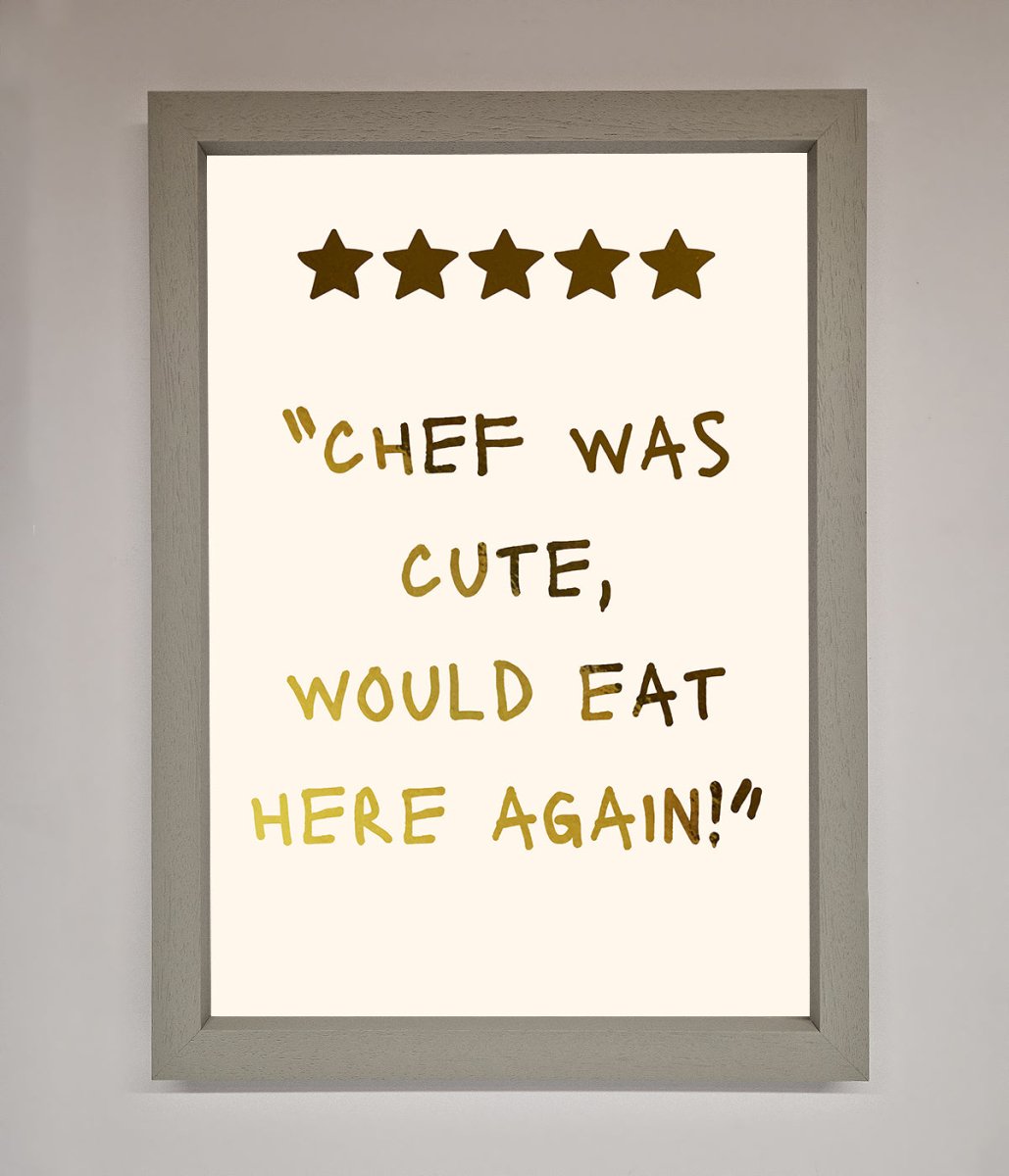 Chef Was Cute Foil Print - Zestio