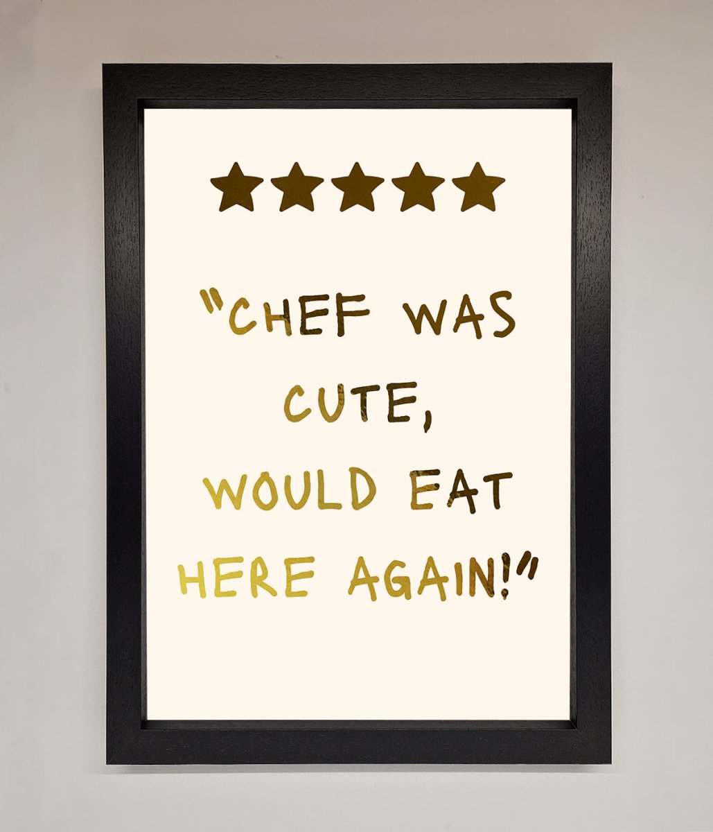Chef Was Cute Foil Print - Zestio
