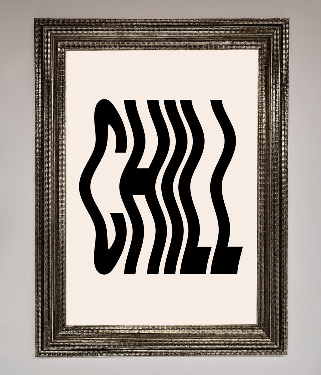 Chill Beige Framed Poster - Zestio