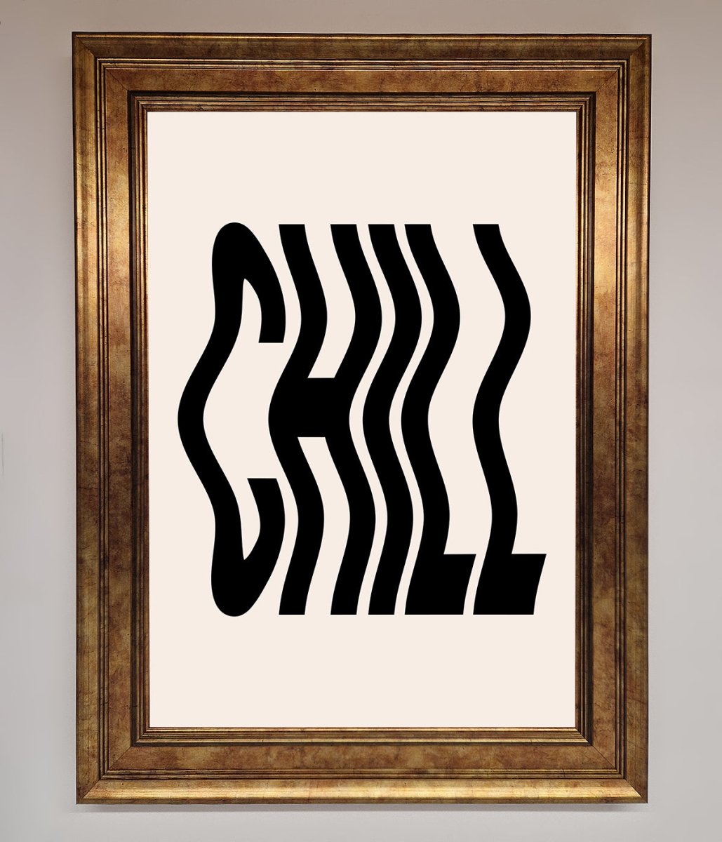 Chill Beige Framed Poster - Zestio