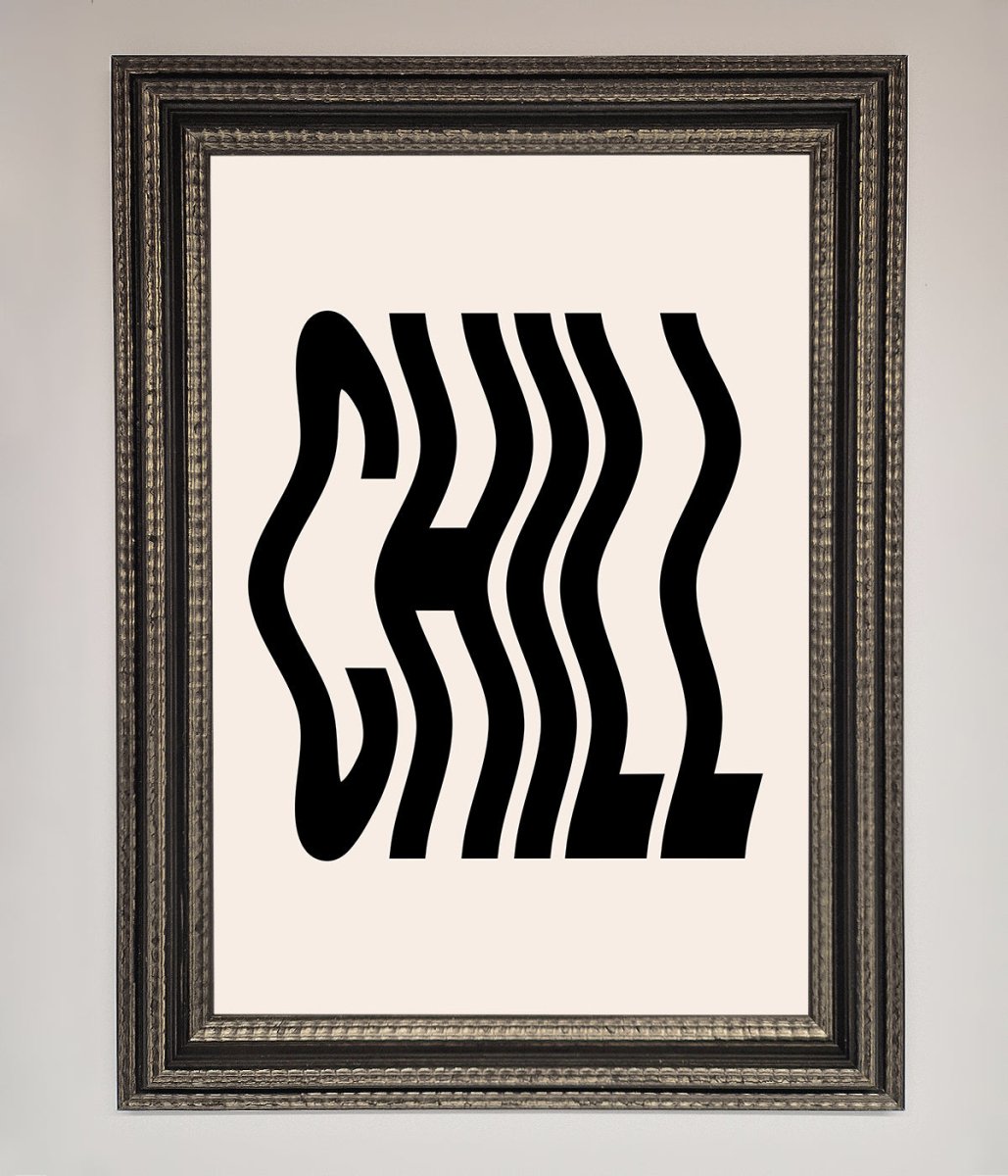 Chill Beige Framed Poster - Zestio