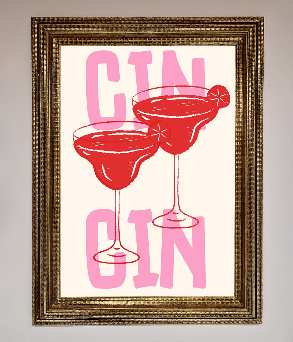 Cin Cin Framed Print - Zestio