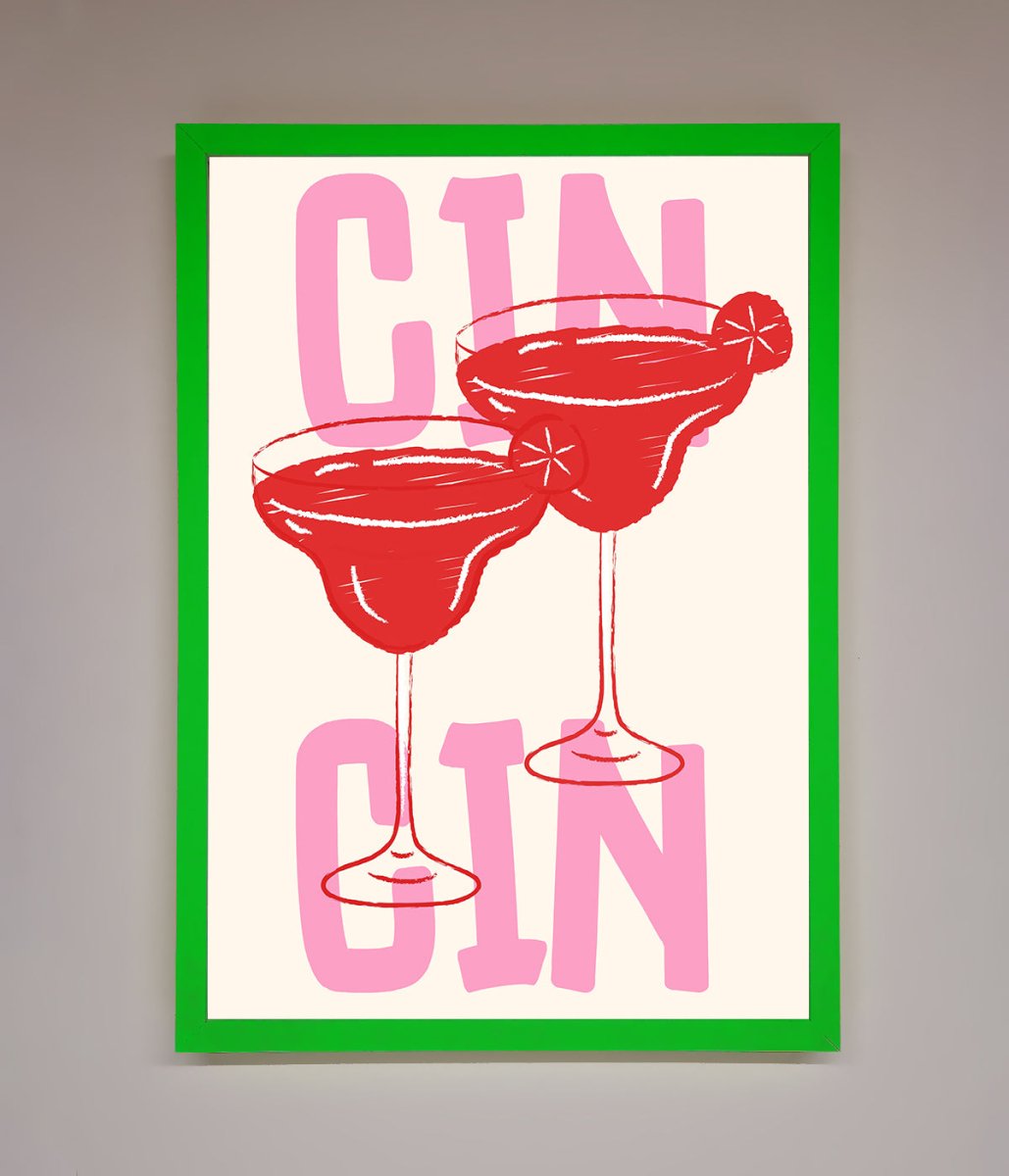 Cin Cin Framed Print - Zestio