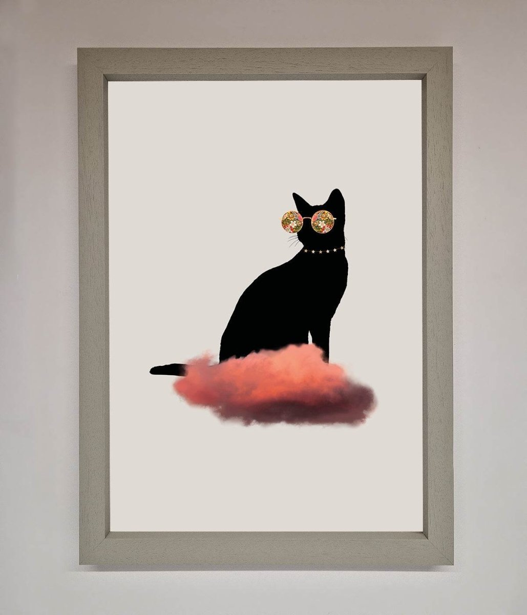 Cloud Cat Framed Poster - Zestio