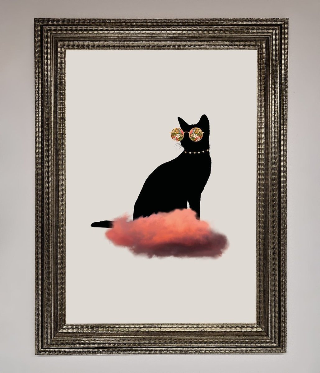 Cloud Cat Framed Poster - Zestio