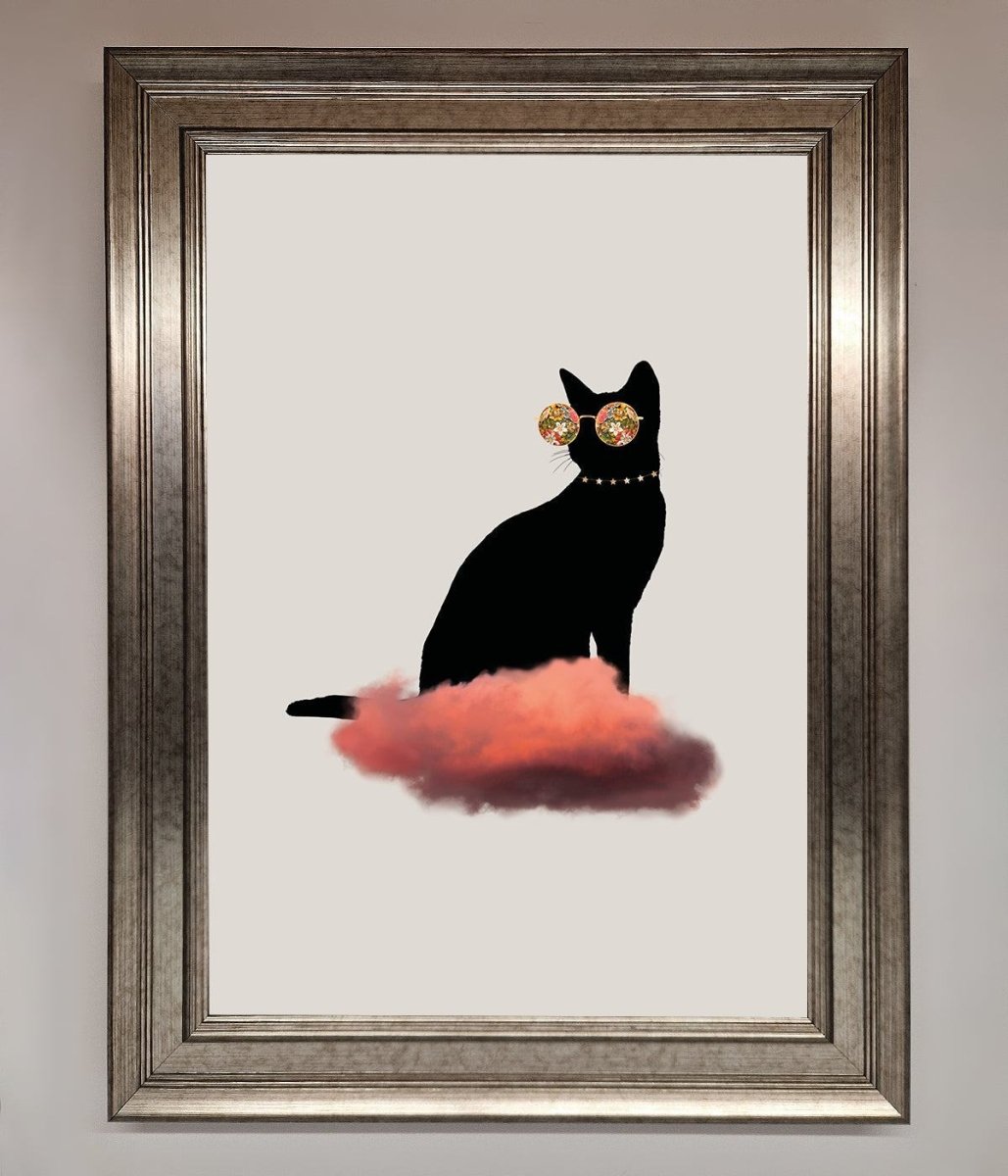 Cloud Cat Framed Poster - Zestio