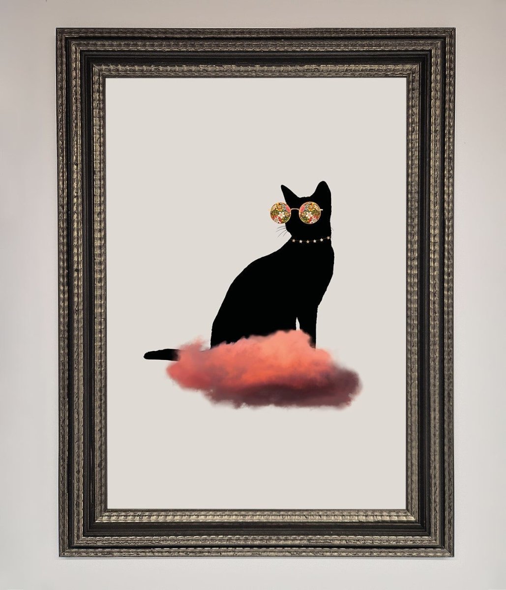 Cloud Cat Framed Poster - Zestio