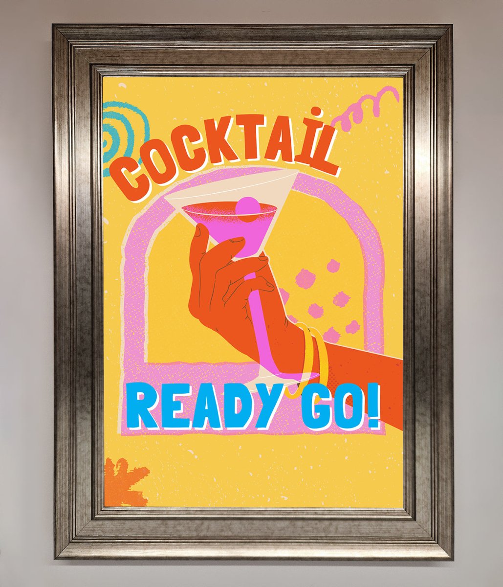 Cocktail Ready Go Framed Poster - Zestio