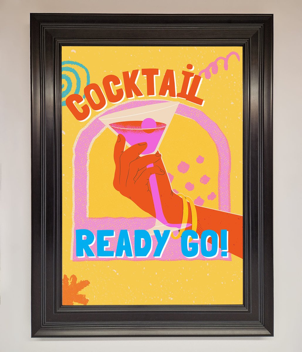 Cocktail Ready Go Framed Poster - Zestio
