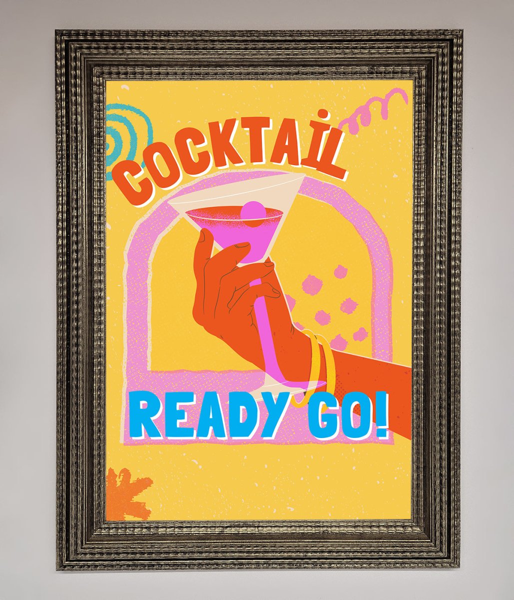 Cocktail Ready Go Framed Poster - Zestio