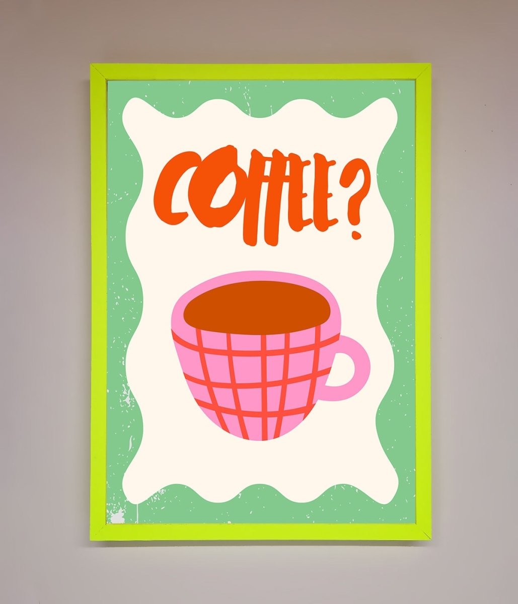 Coffee Pink Mug Framed Wall Art - Zestio
