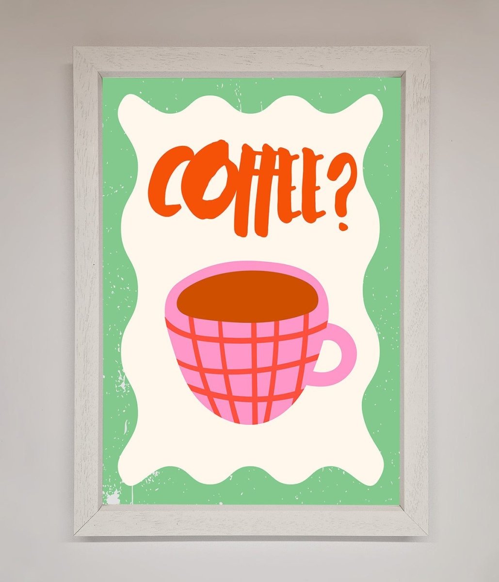 Coffee Pink Mug Framed Wall Art - Zestio
