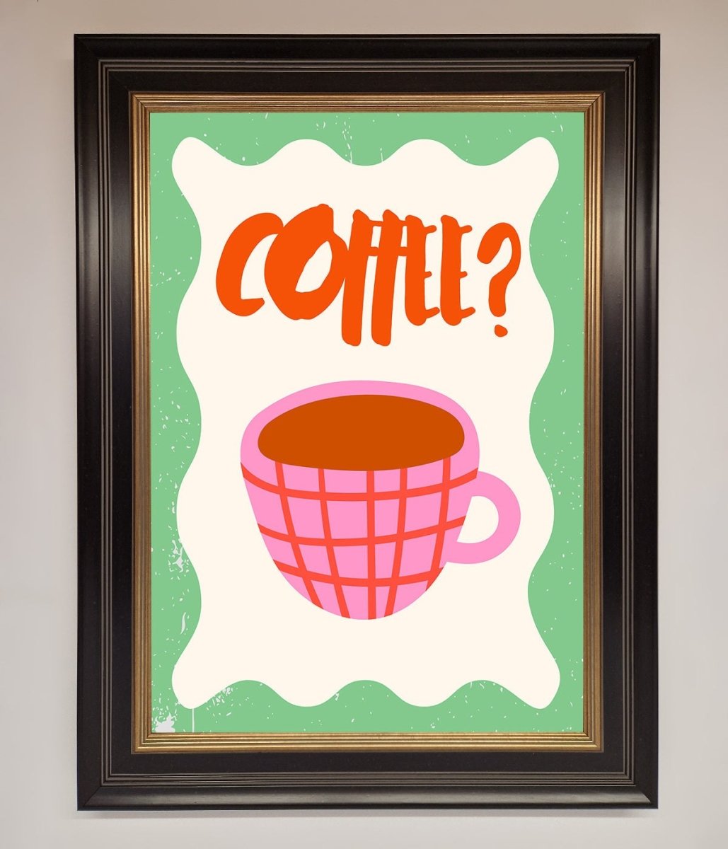 Coffee Pink Mug Framed Wall Art - Zestio