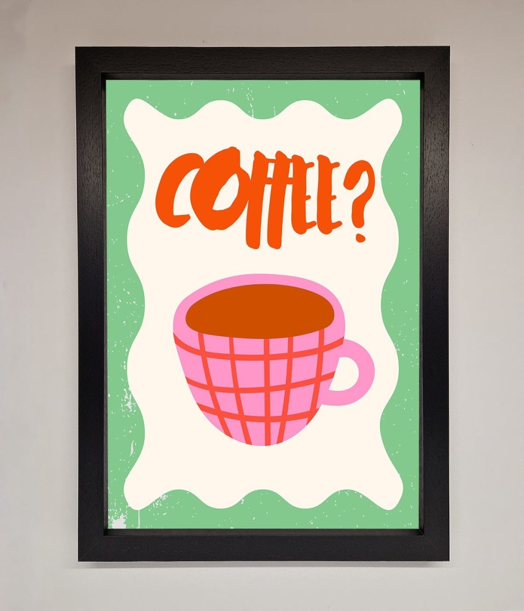 Coffee Pink Mug Framed Wall Art - Zestio