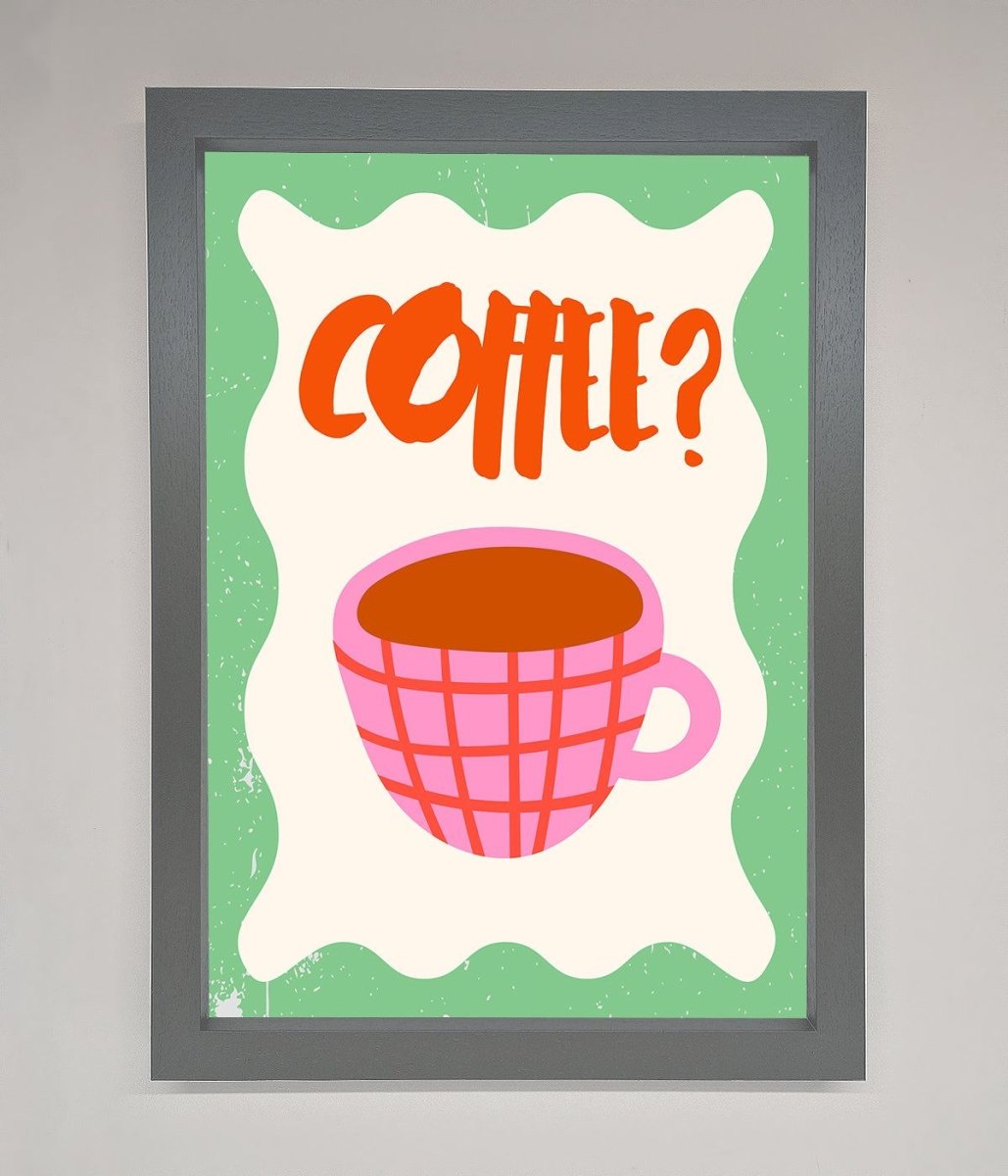 Coffee Pink Mug Framed Wall Art - Zestio