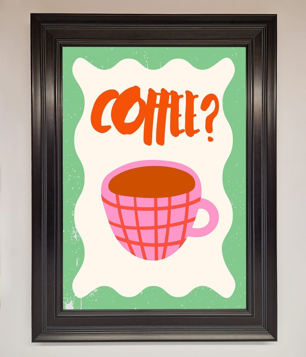 Coffee Pink Mug Framed Wall Art - Zestio