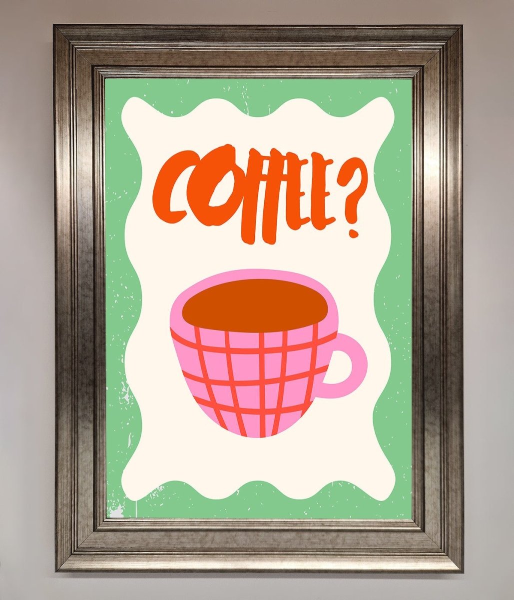 Coffee Pink Mug Framed Wall Art - Zestio