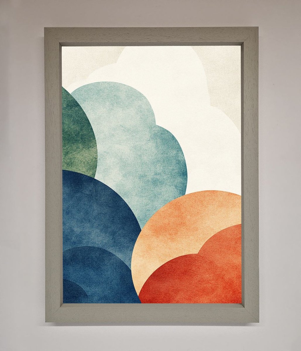 Colour Clouds Framed Wall Art - Zestio