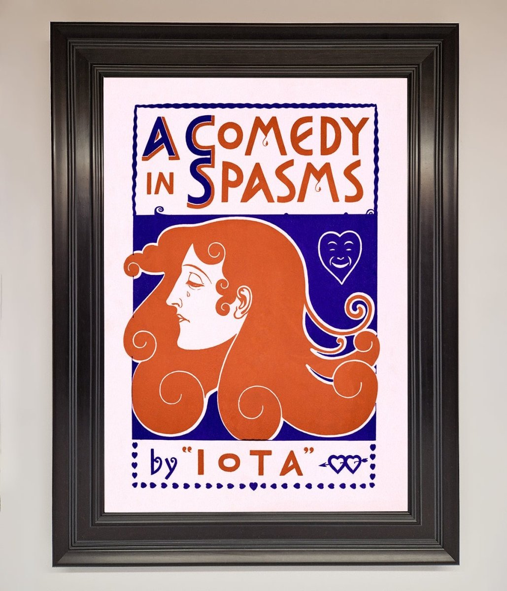 Comedy Poster Vintage Framed Poster - Zestio