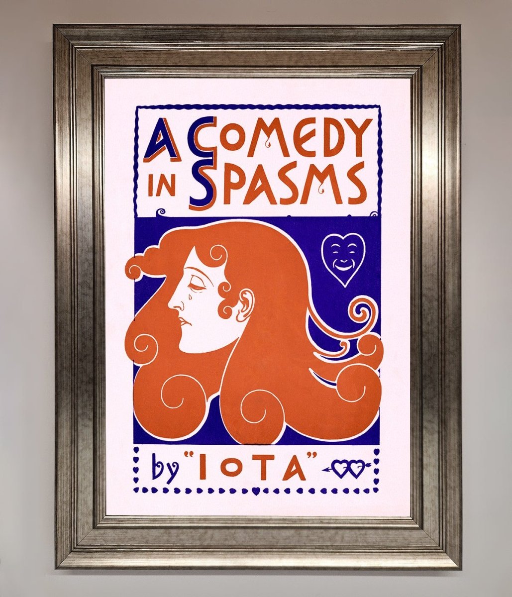 Comedy Poster Vintage Framed Poster - Zestio