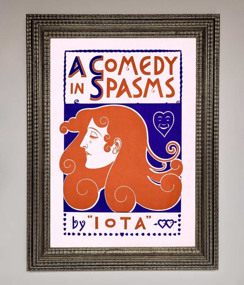 Comedy Poster Vintage Framed Poster - Zestio