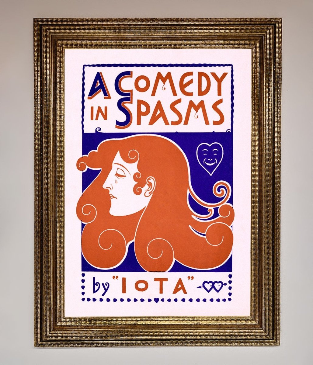 Comedy Poster Vintage Framed Poster - Zestio