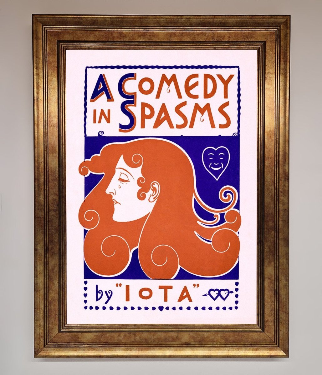 Comedy Poster Vintage Framed Poster - Zestio