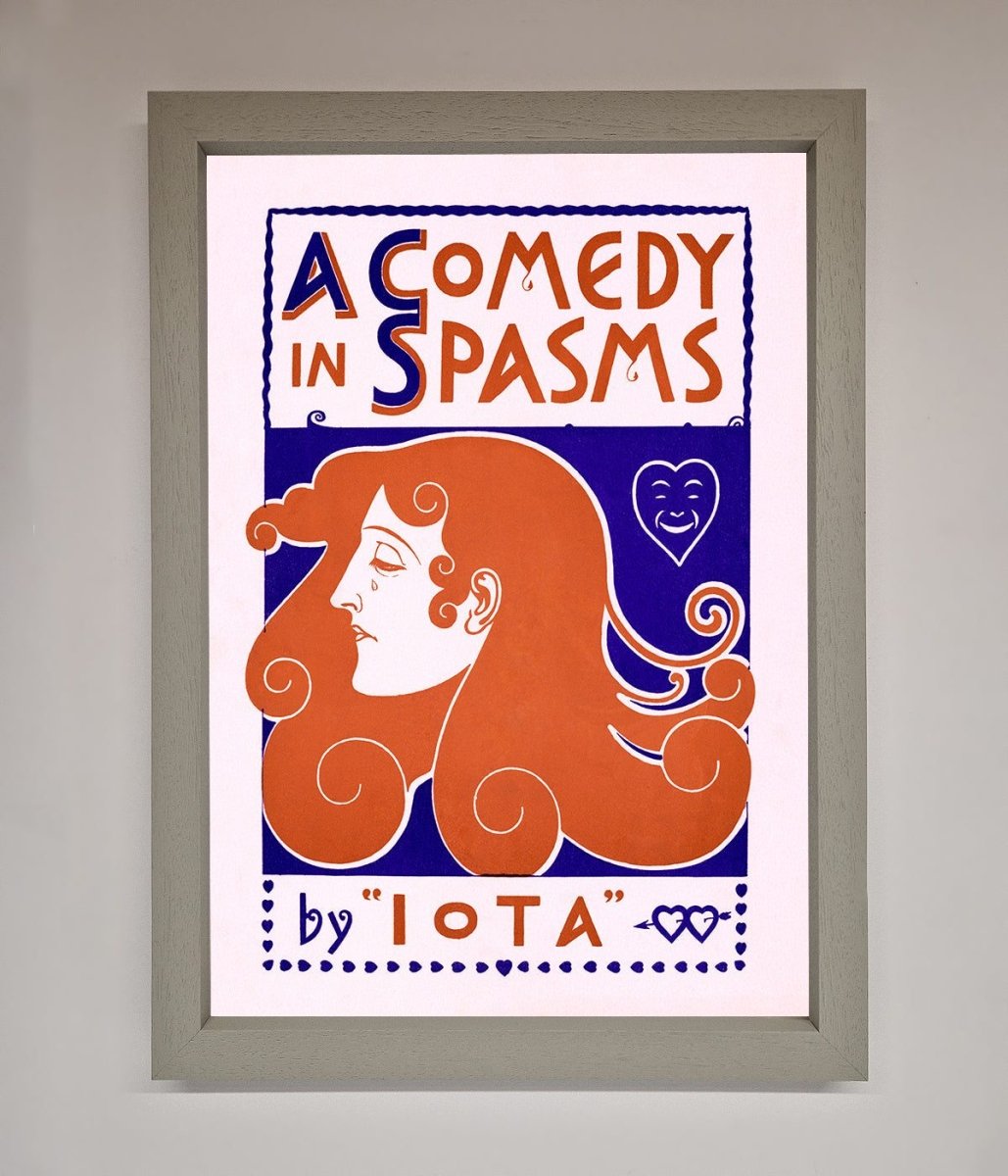 Comedy Poster Vintage Framed Poster - Zestio
