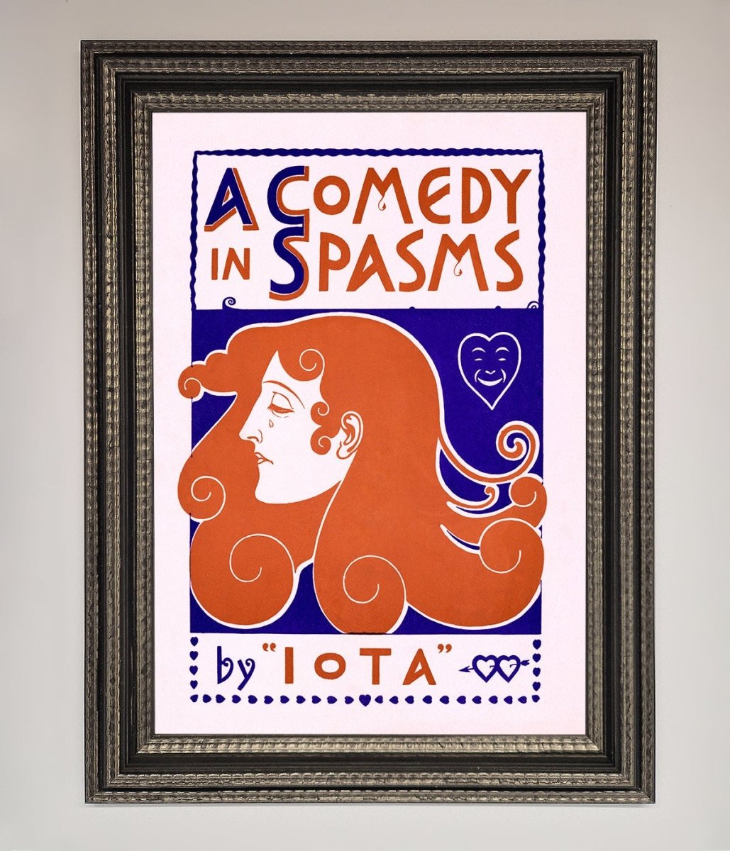 Comedy Poster Vintage Framed Poster - Zestio