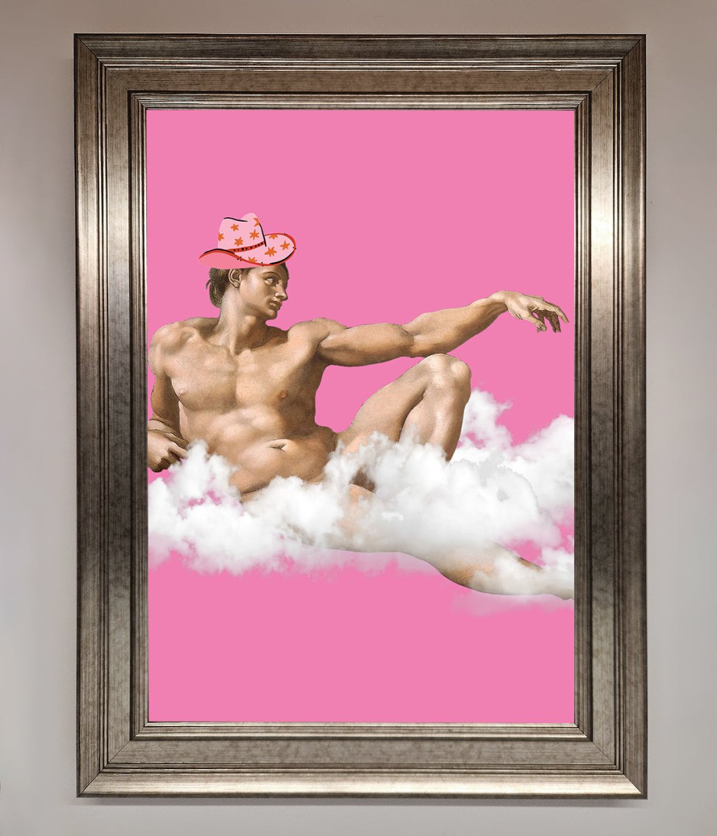Cowboy On A Cloud Framed Poster - Zestio